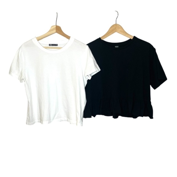 Two Boxy Tops 🤍 - Picture 1 of 14